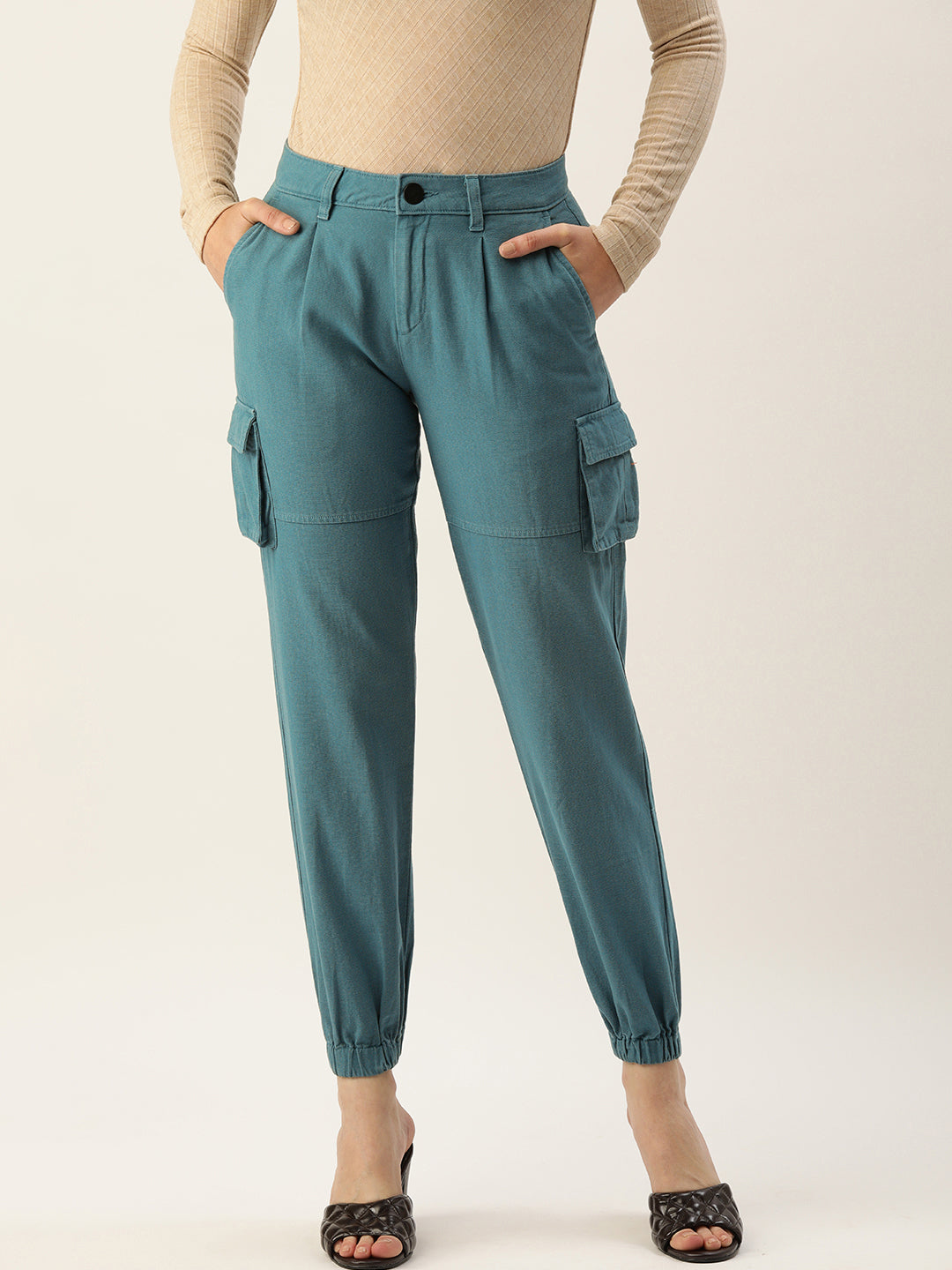 Pleated Joggers Trousers