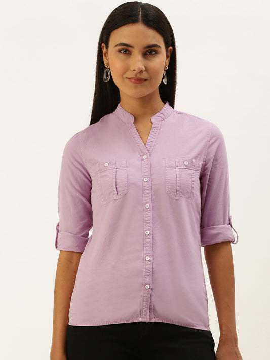 Solid Casual Shirt