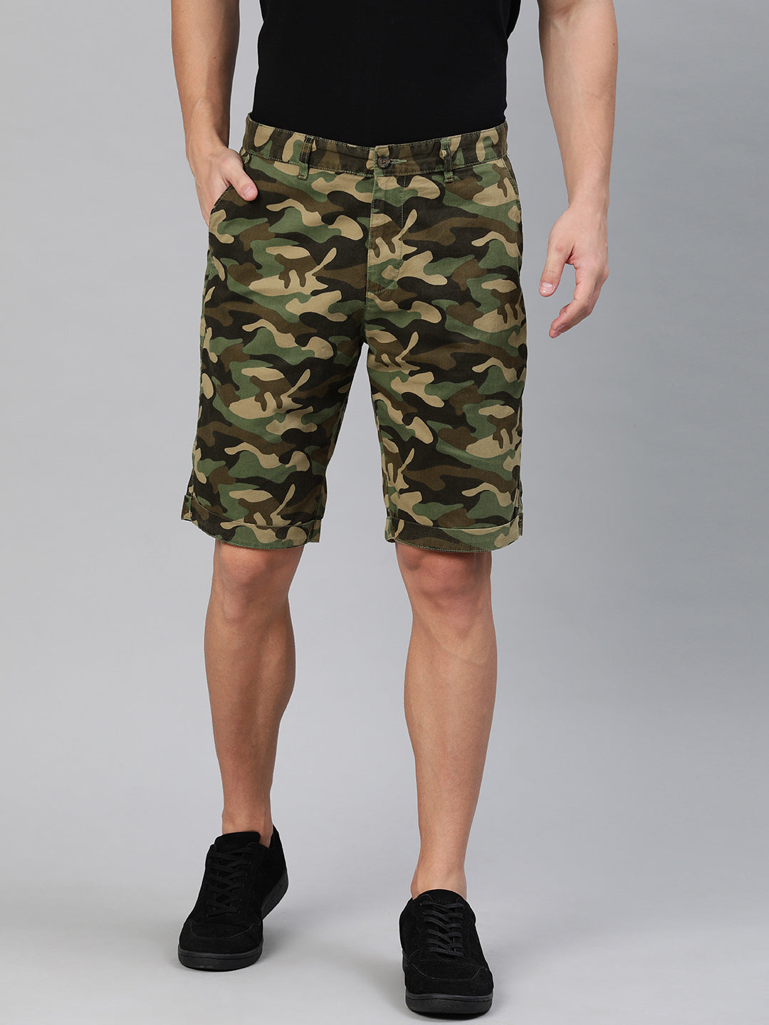 Printed Chino Shorts