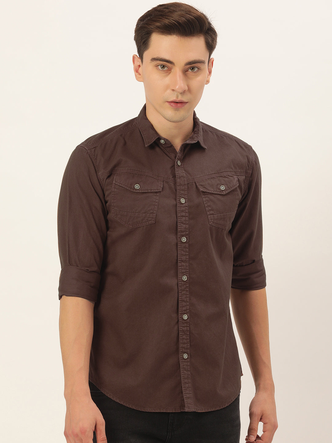 Solid Casual Shirt