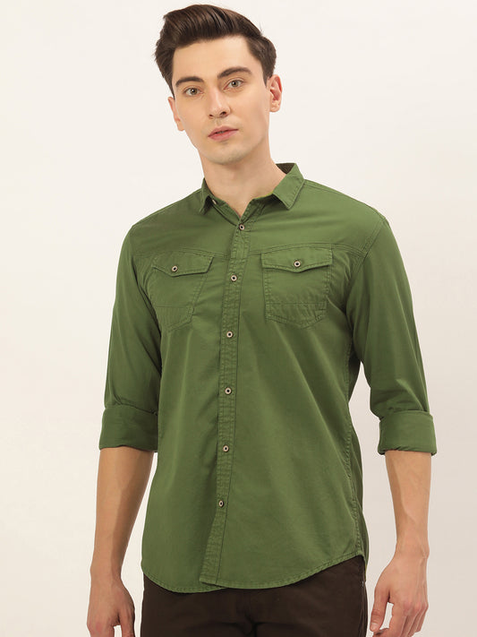 Solid Casual Shirt