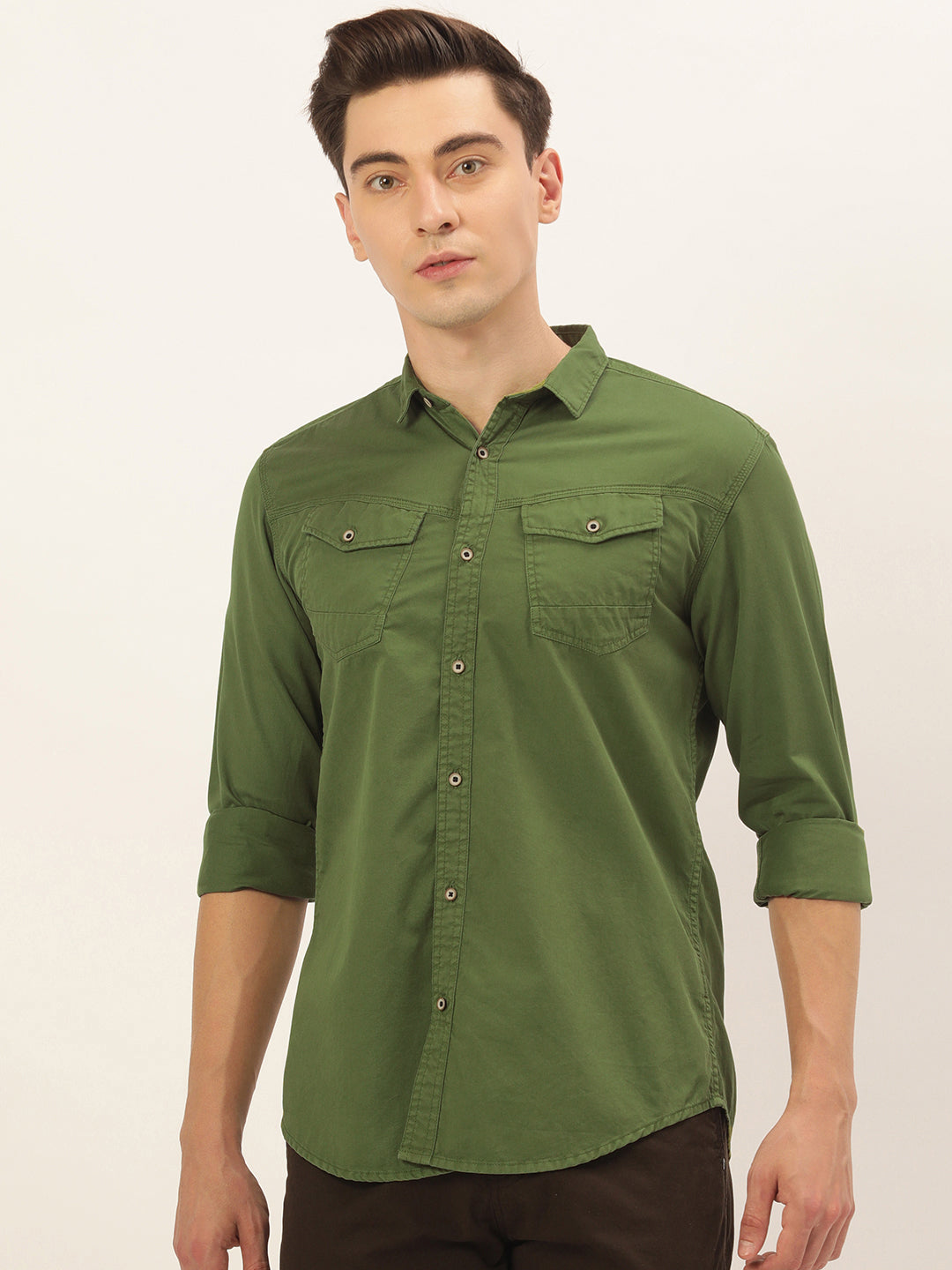 Solid Casual Shirt