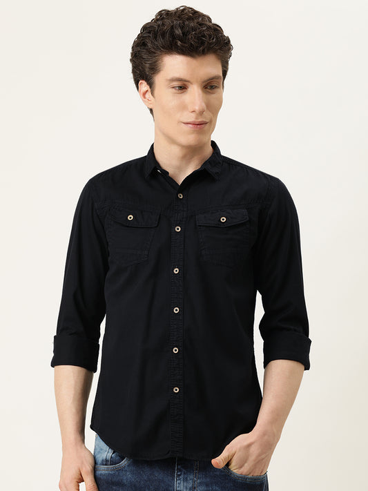 Solid Casual Shirt