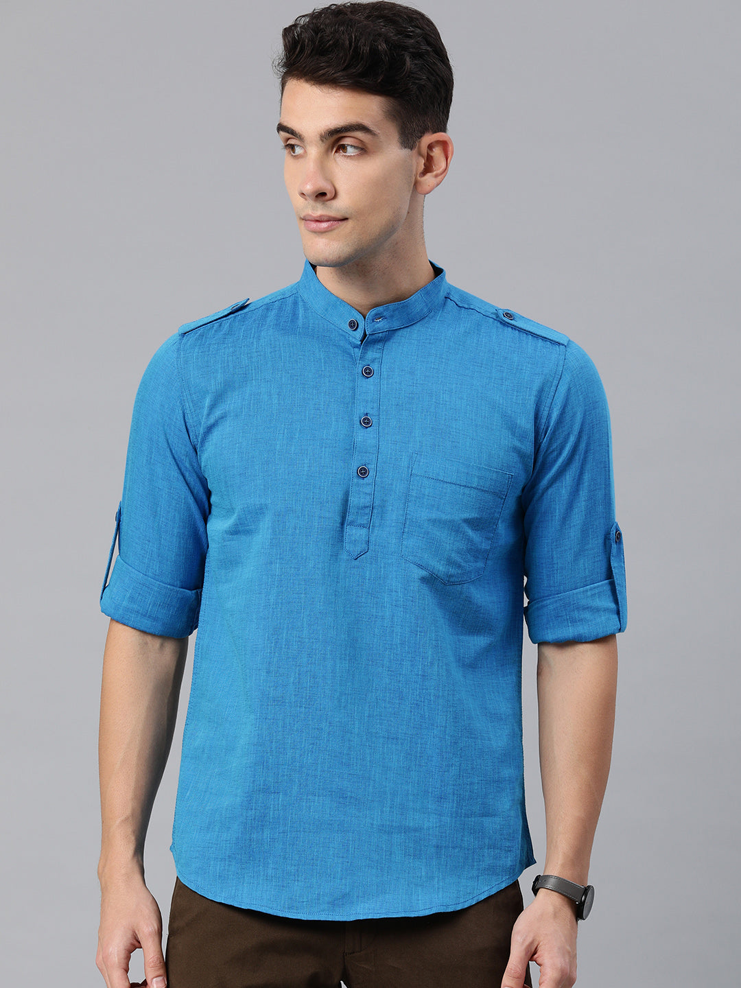 Solid Pathani Kurta