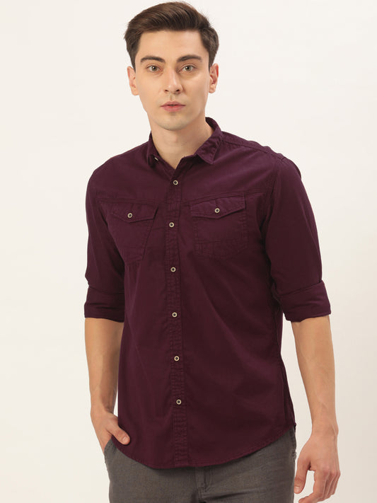 Solid Casual Shirt