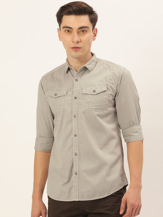 Soild Casual Shirt