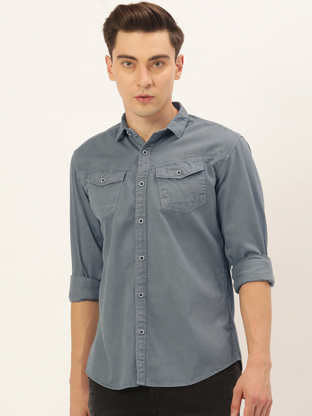 Solid Casual Shirt