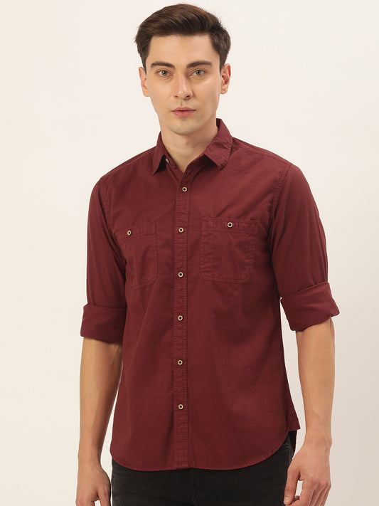 Solid Casual Shirt