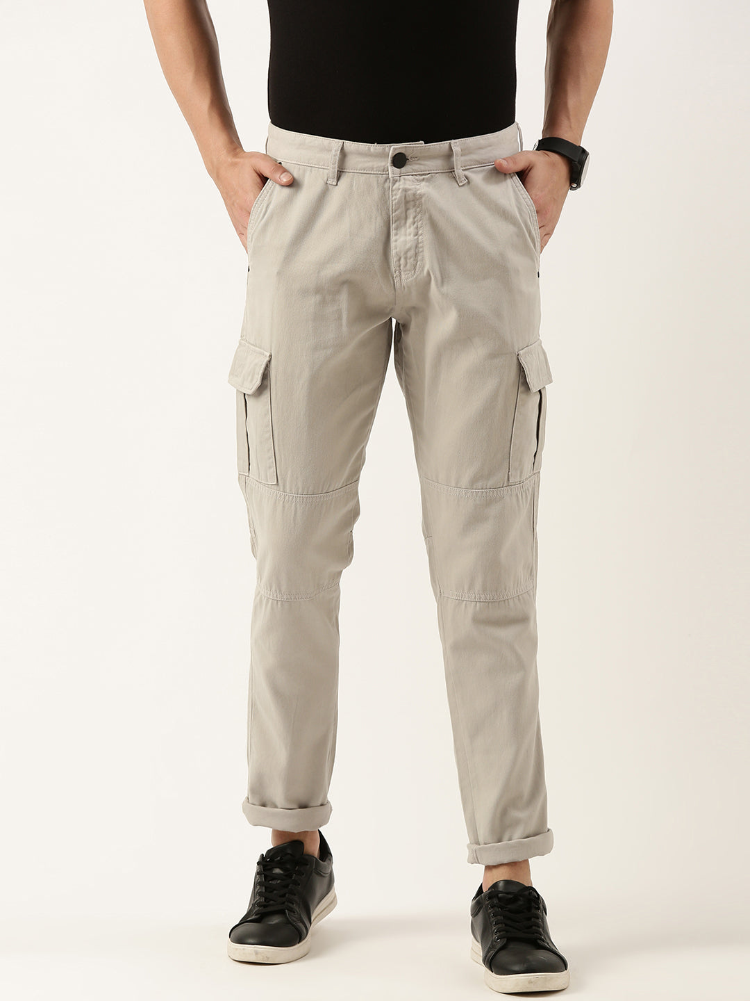 Solid Cargos Trousers
