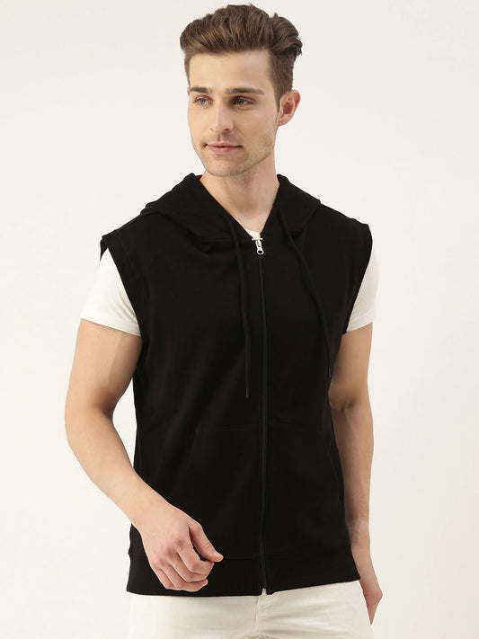 Solid Hooded Sweatshirt