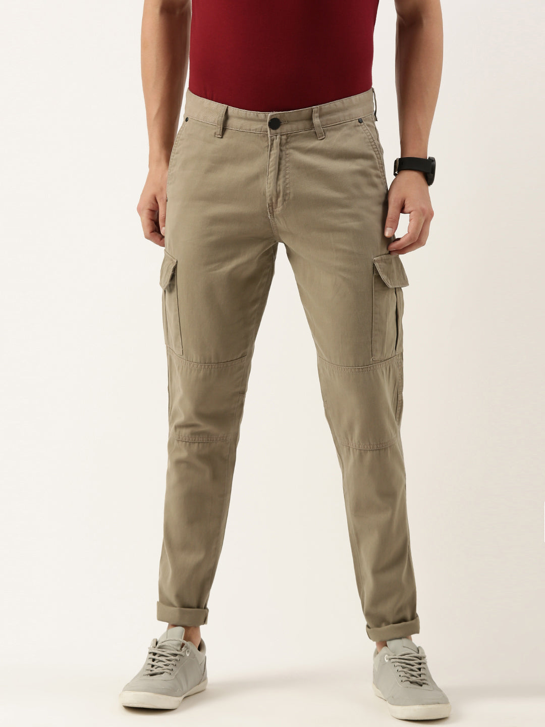 Solid Cargos Trousers