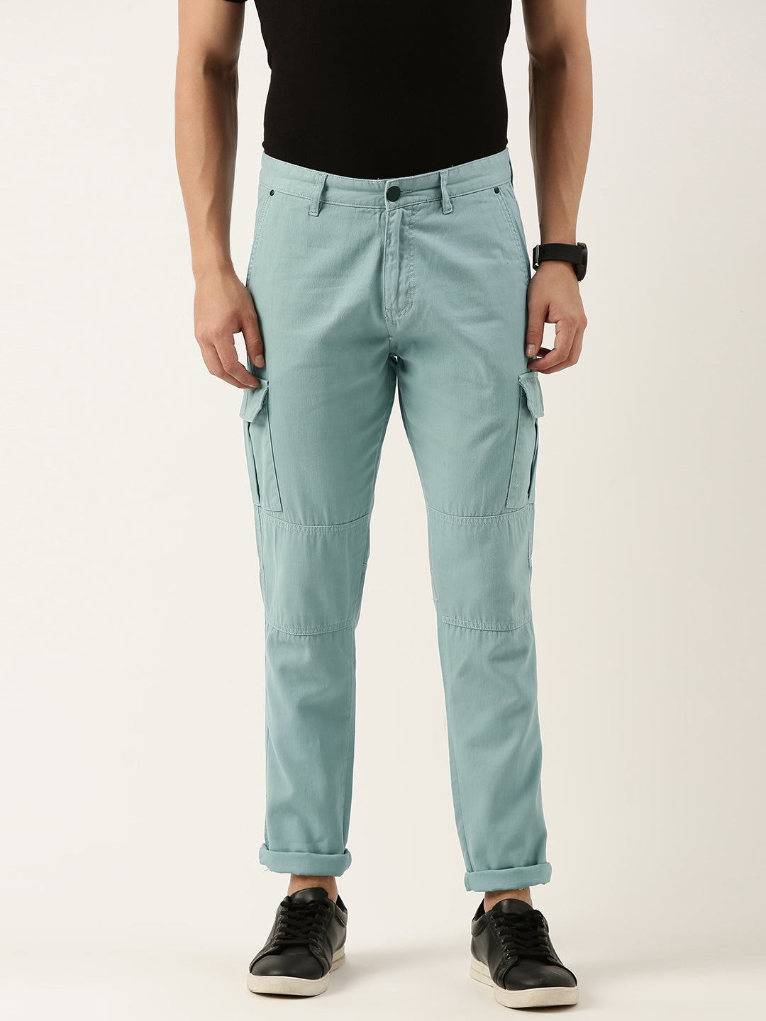 Solid Cargos Trousers
