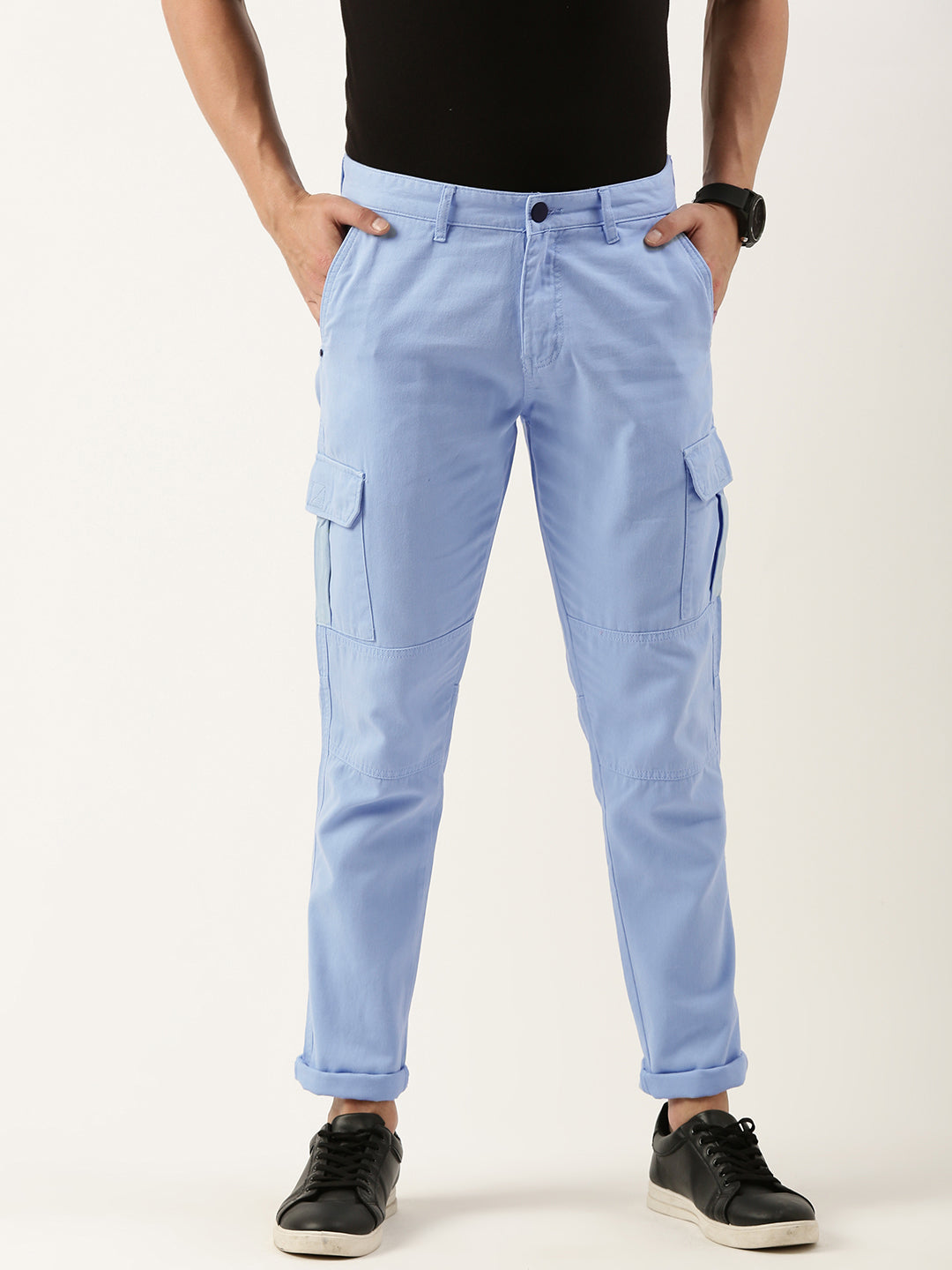 Solid Cargos Trousers