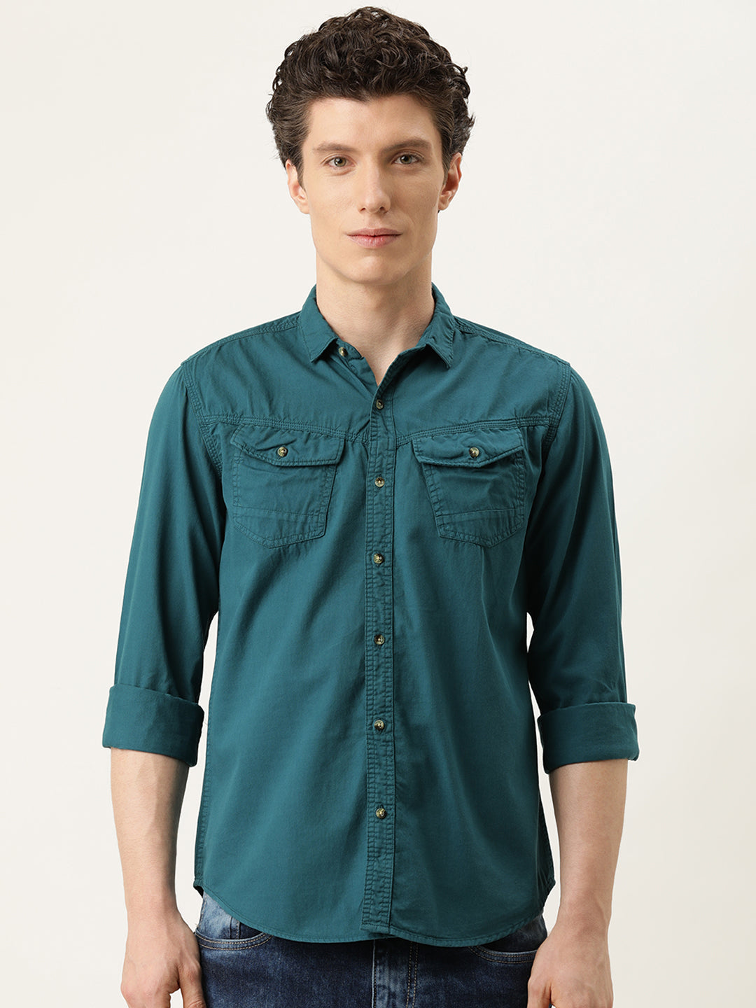 Solid Casual Shirt
