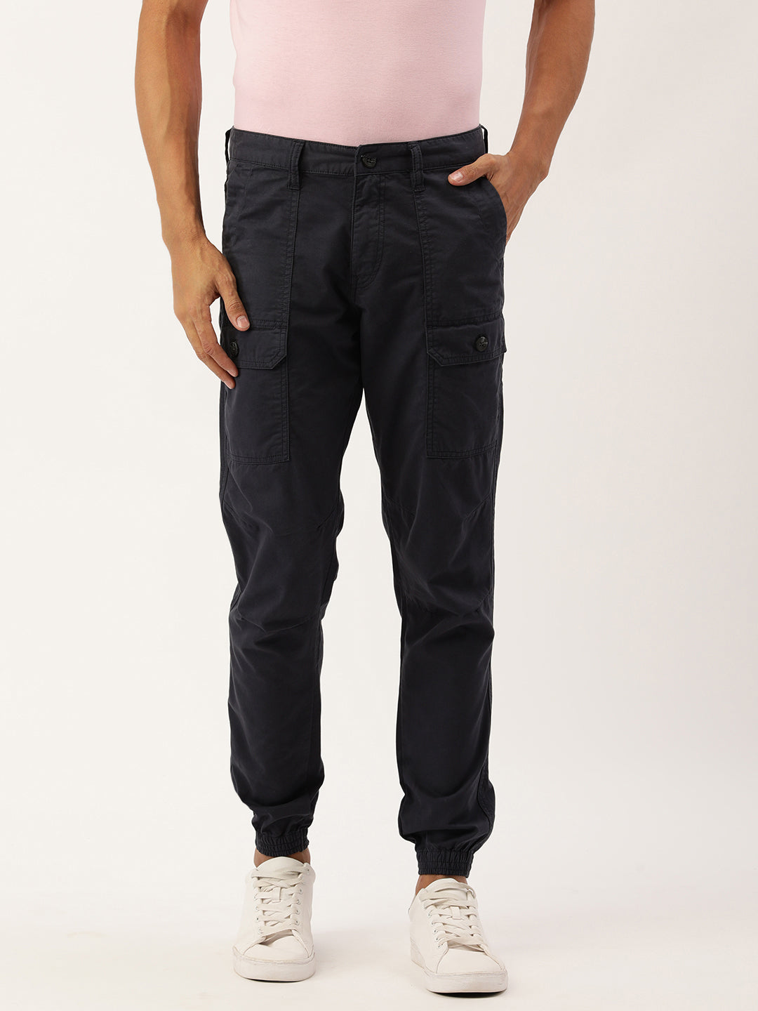Solid Cotton Joggers