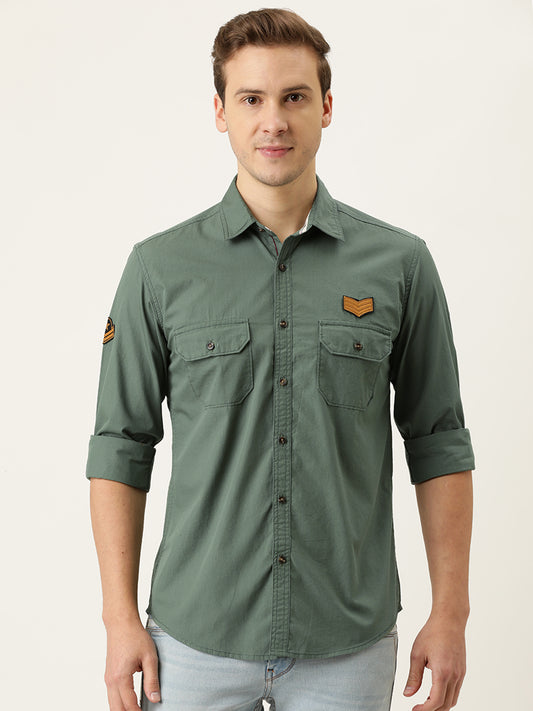 Solid Casual Shirt