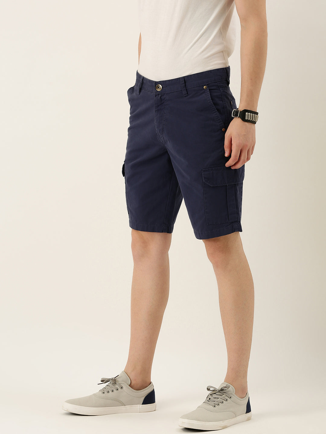 Solid Cargo Shorts