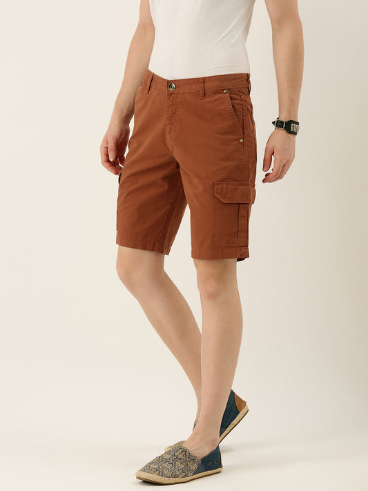 Solid Cargo Shorts