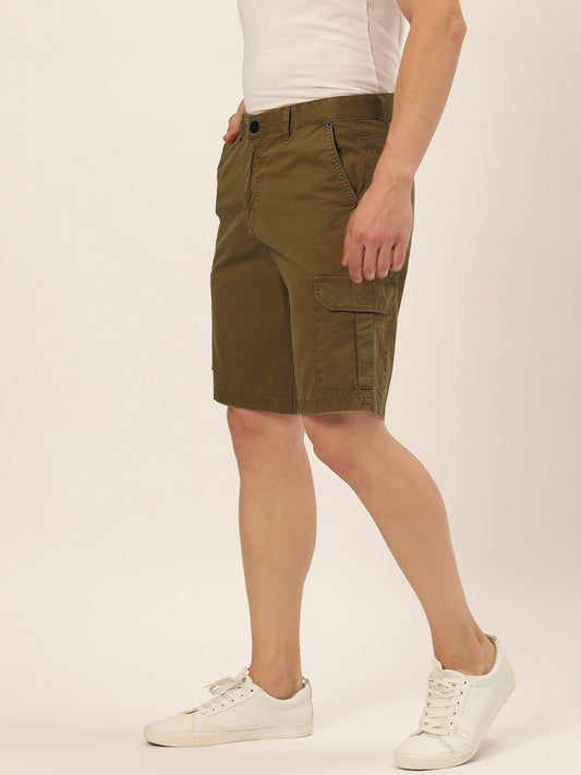 Solid Cargo Shorts