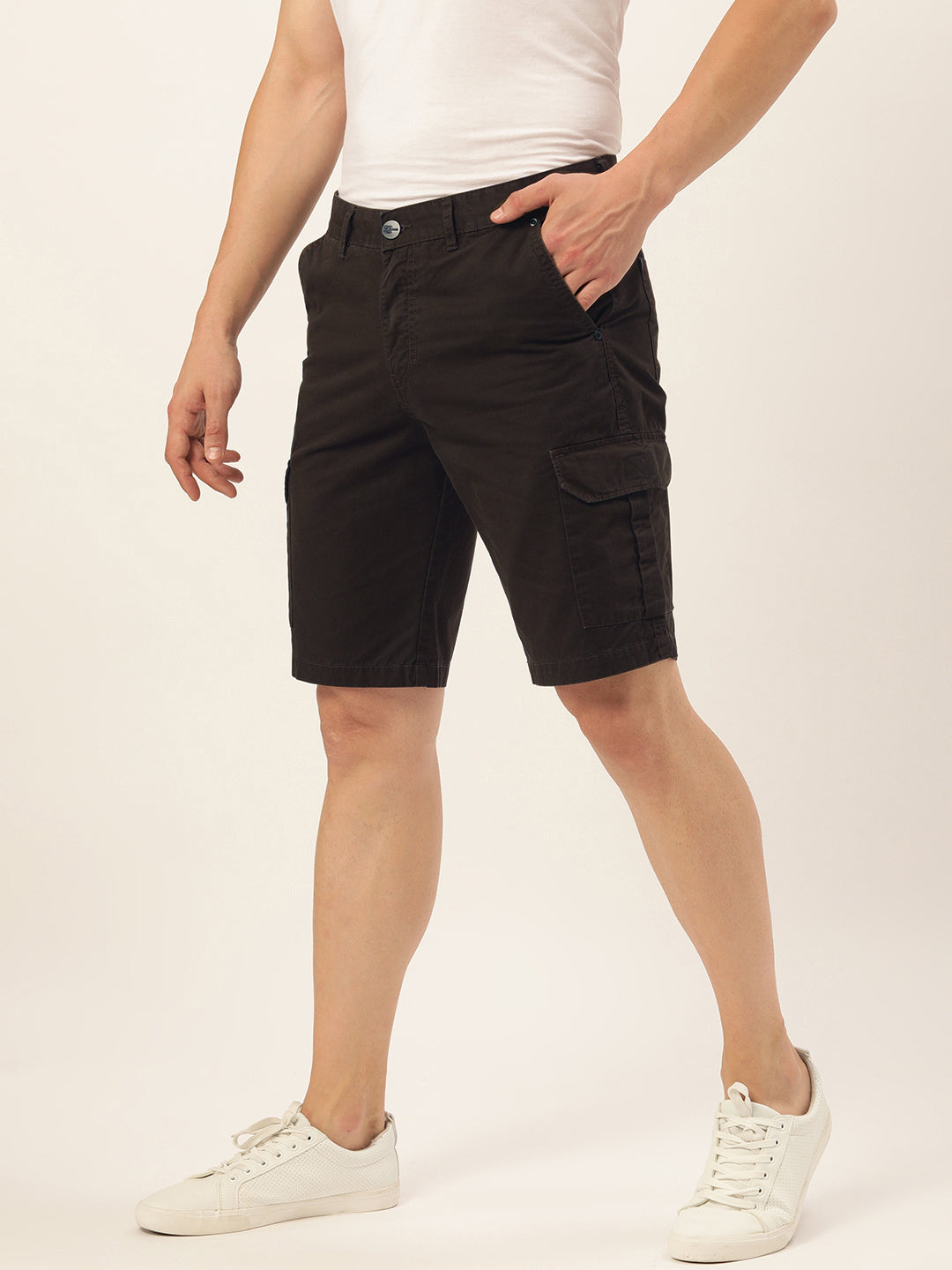 Solid Cargo Shorts