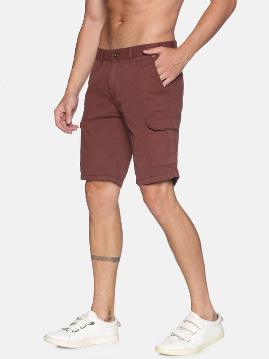 Solid Cargo Shorts