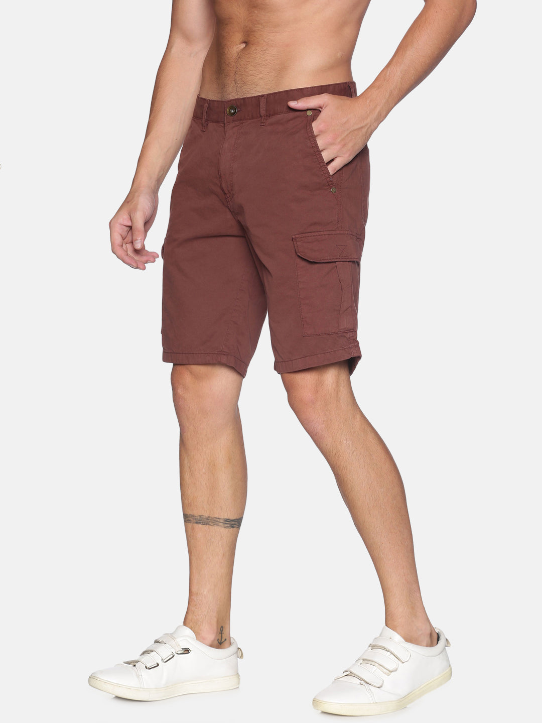 Solid Cargo Shorts