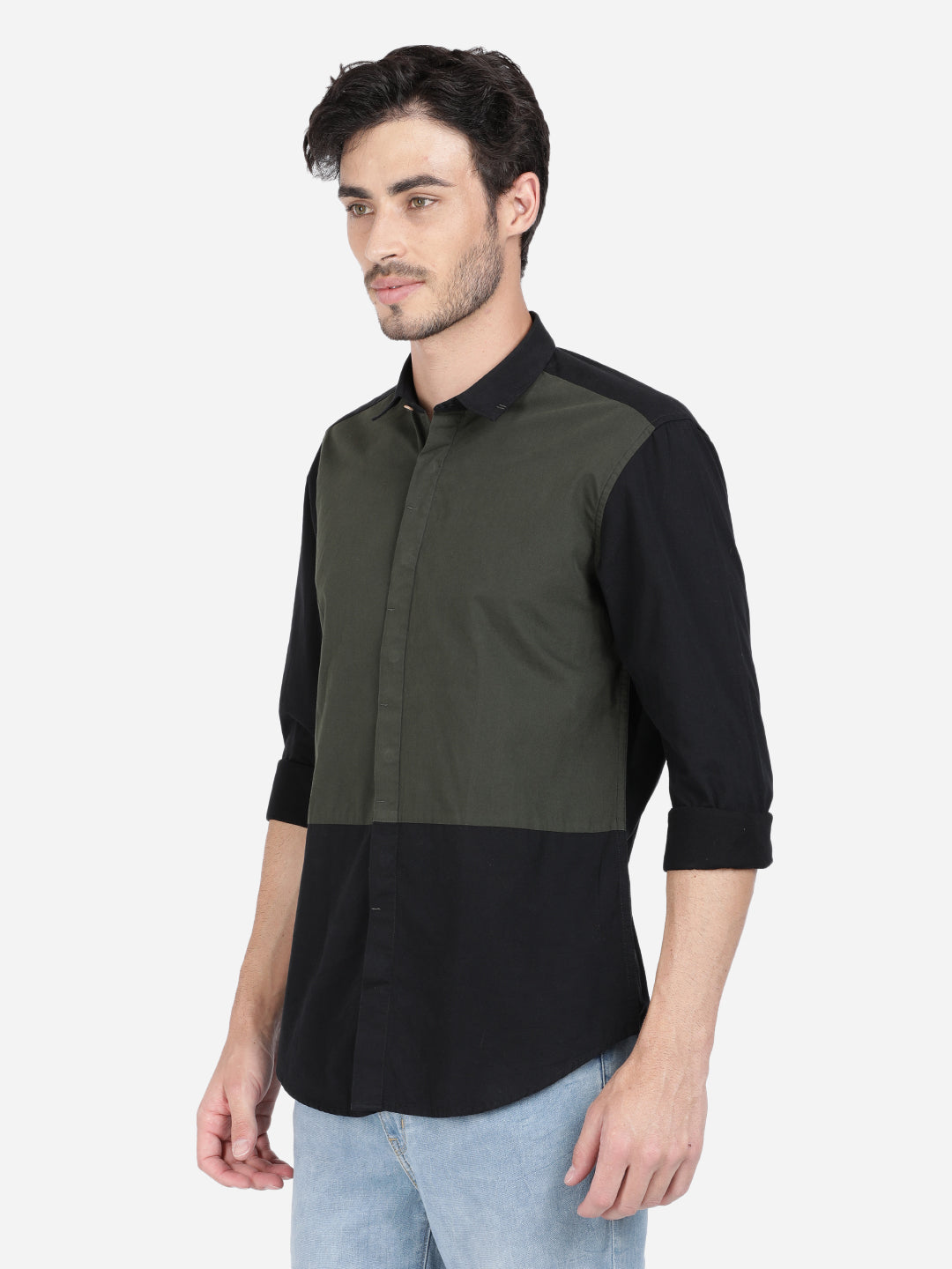 Colorblock Casual Shirt