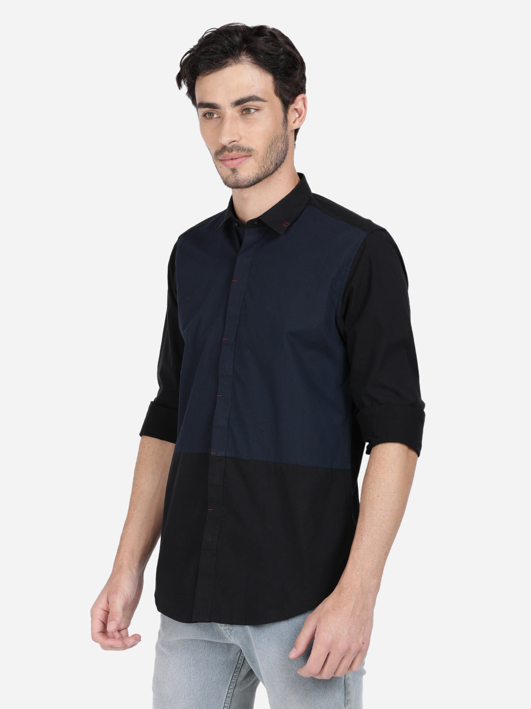 Colorblock Casual Shirt