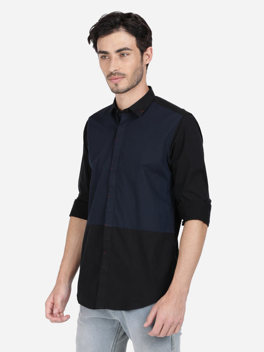 Colorblock Casual Shirt