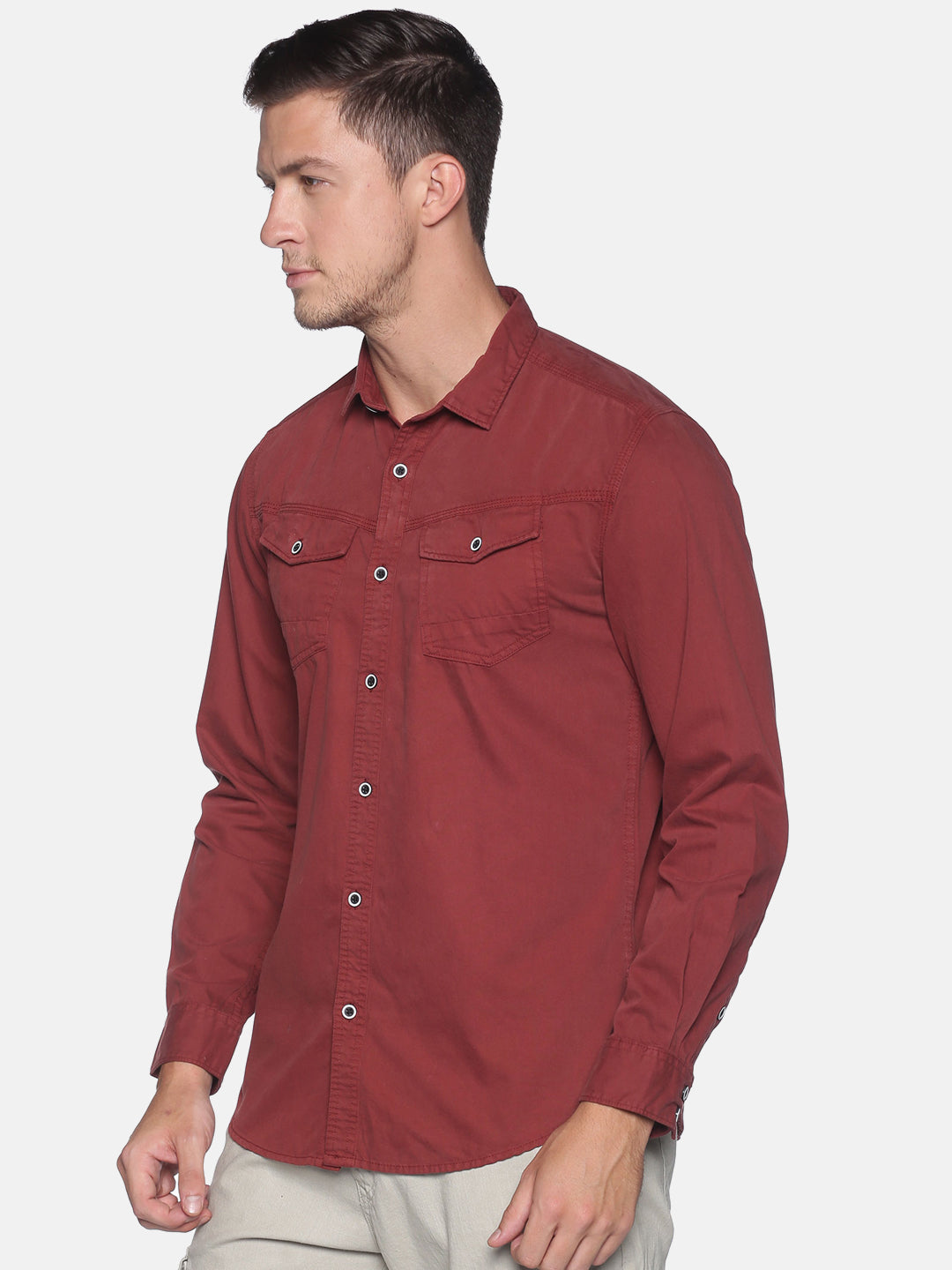 Solid Casual Shirt