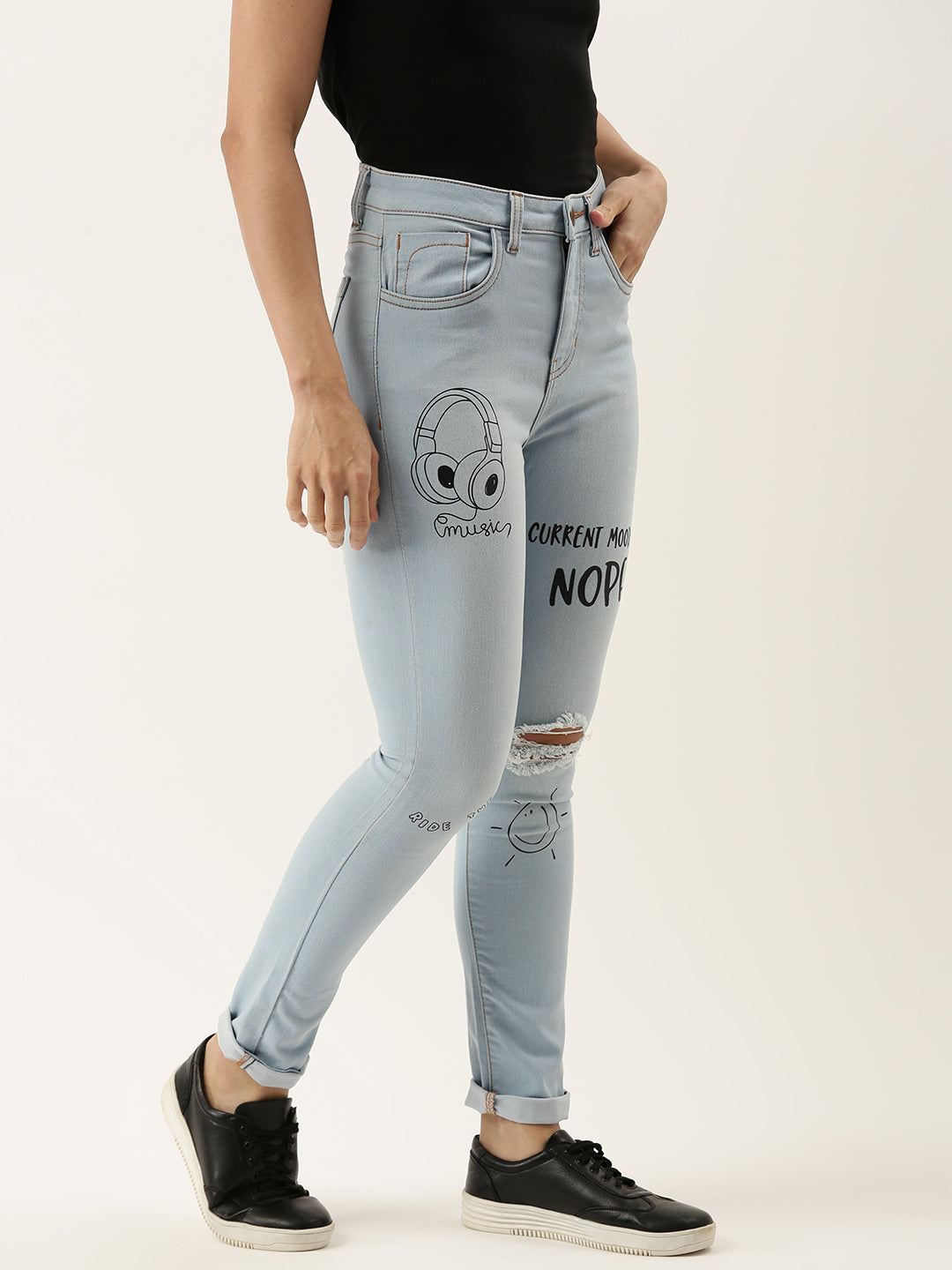 Printed Jeans