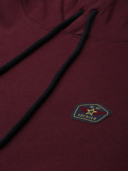 Solid Hooded Sweatshirt