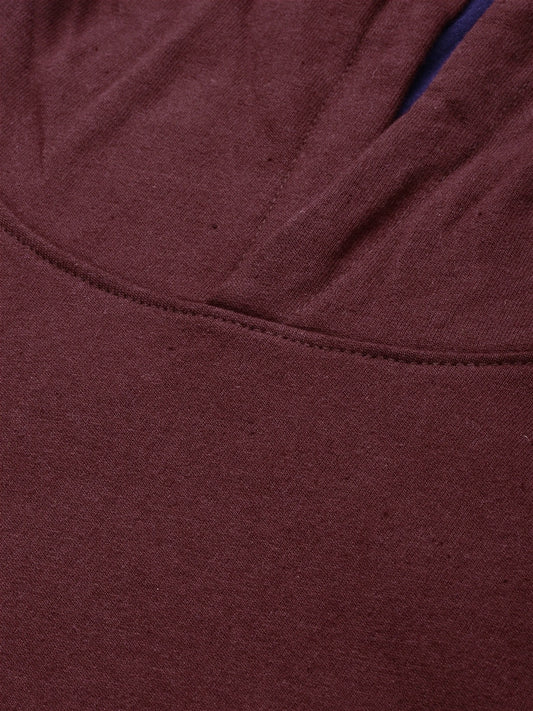 Solid Hooded Sweatshirt