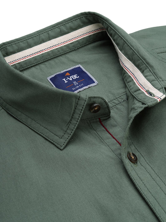 Solid Casual Shirt