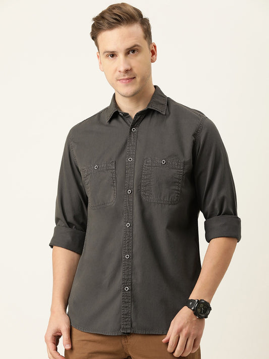 Solid Casual Shirt