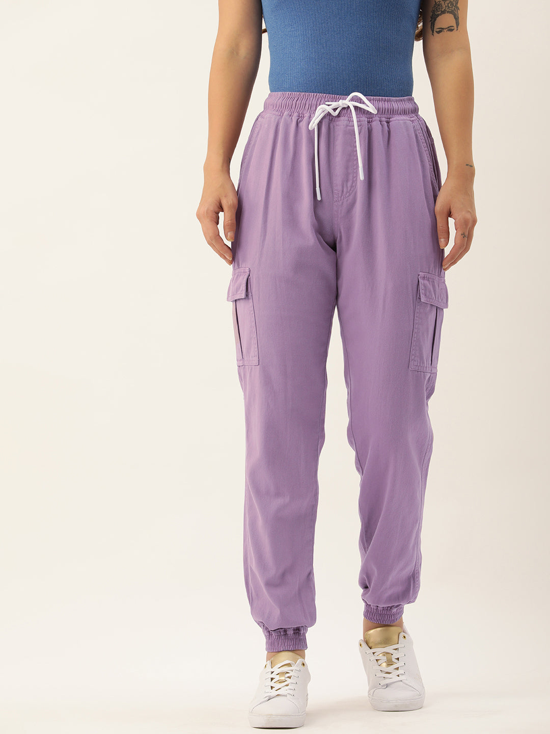 Solid Cargos Trousers