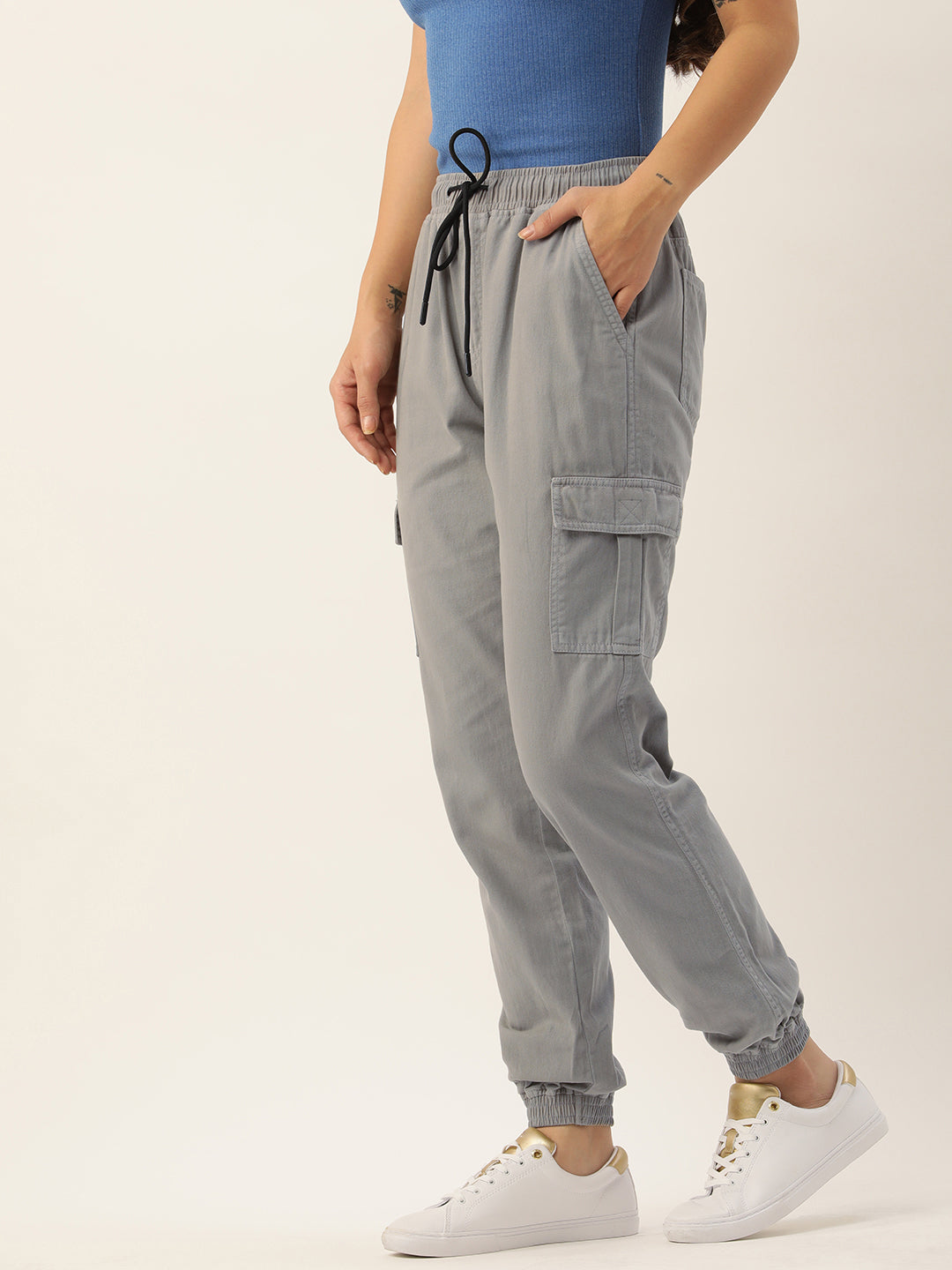 Solid Cargos Trousers