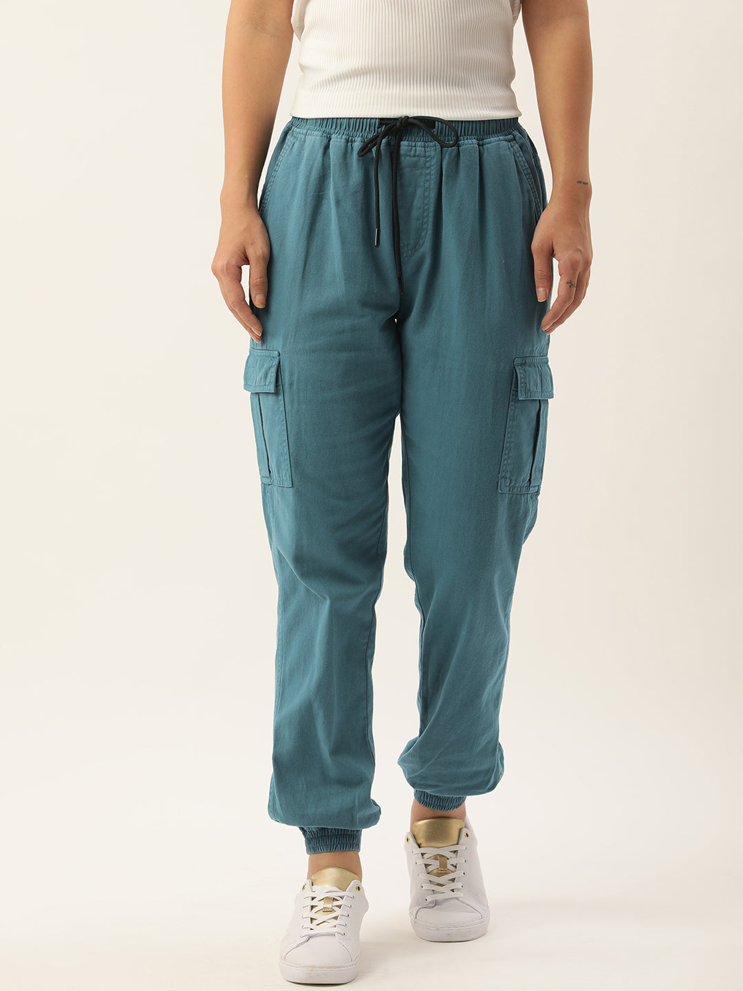 Solid Cargos Trousers