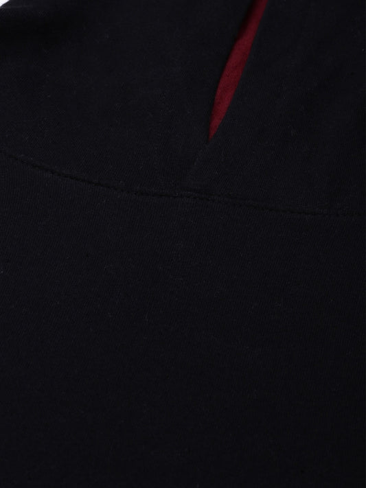 Solid Hooded Sweatshirt