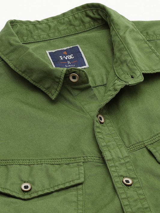 Solid Casual Shirt