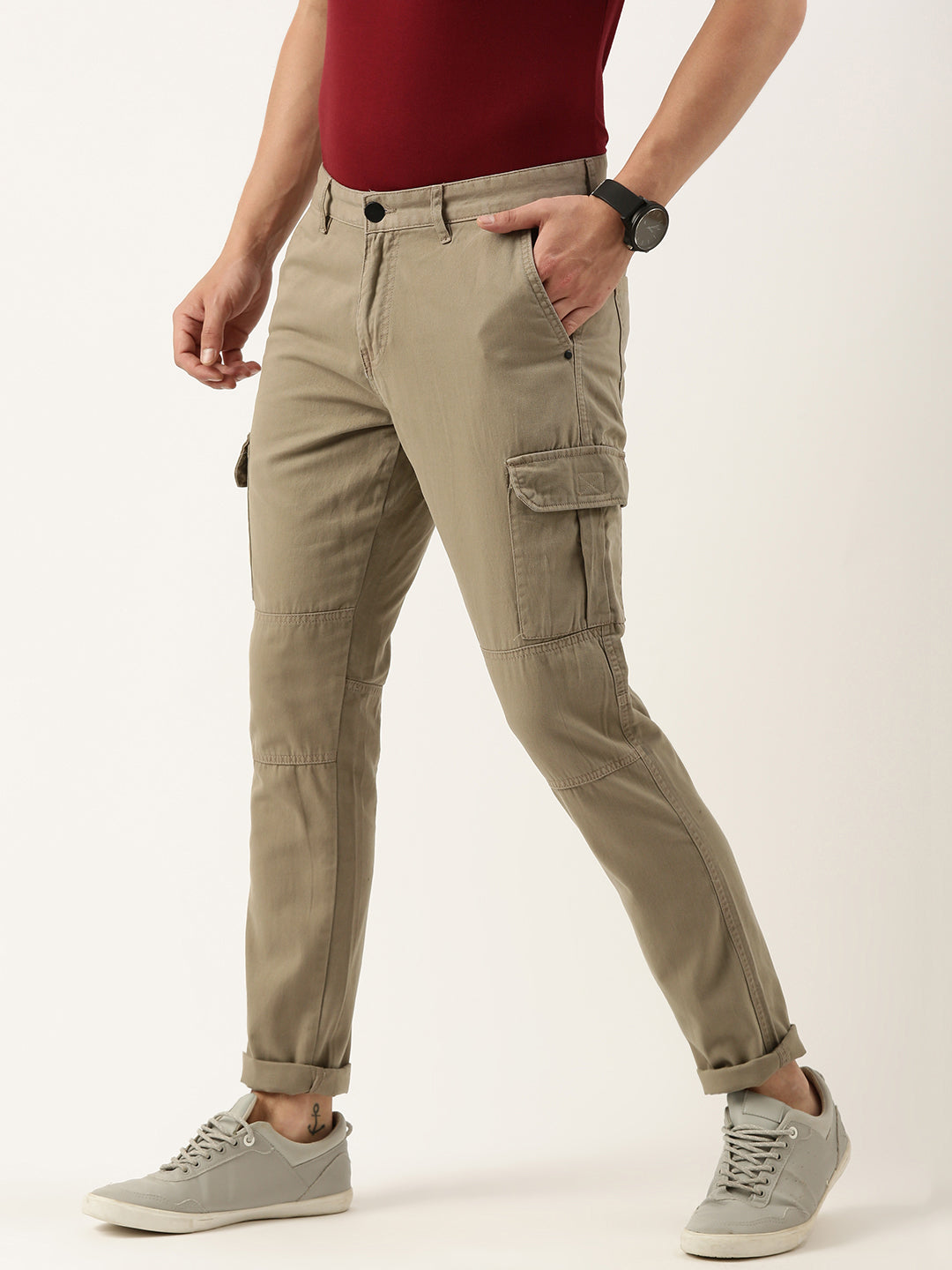 Solid Cargos Trousers