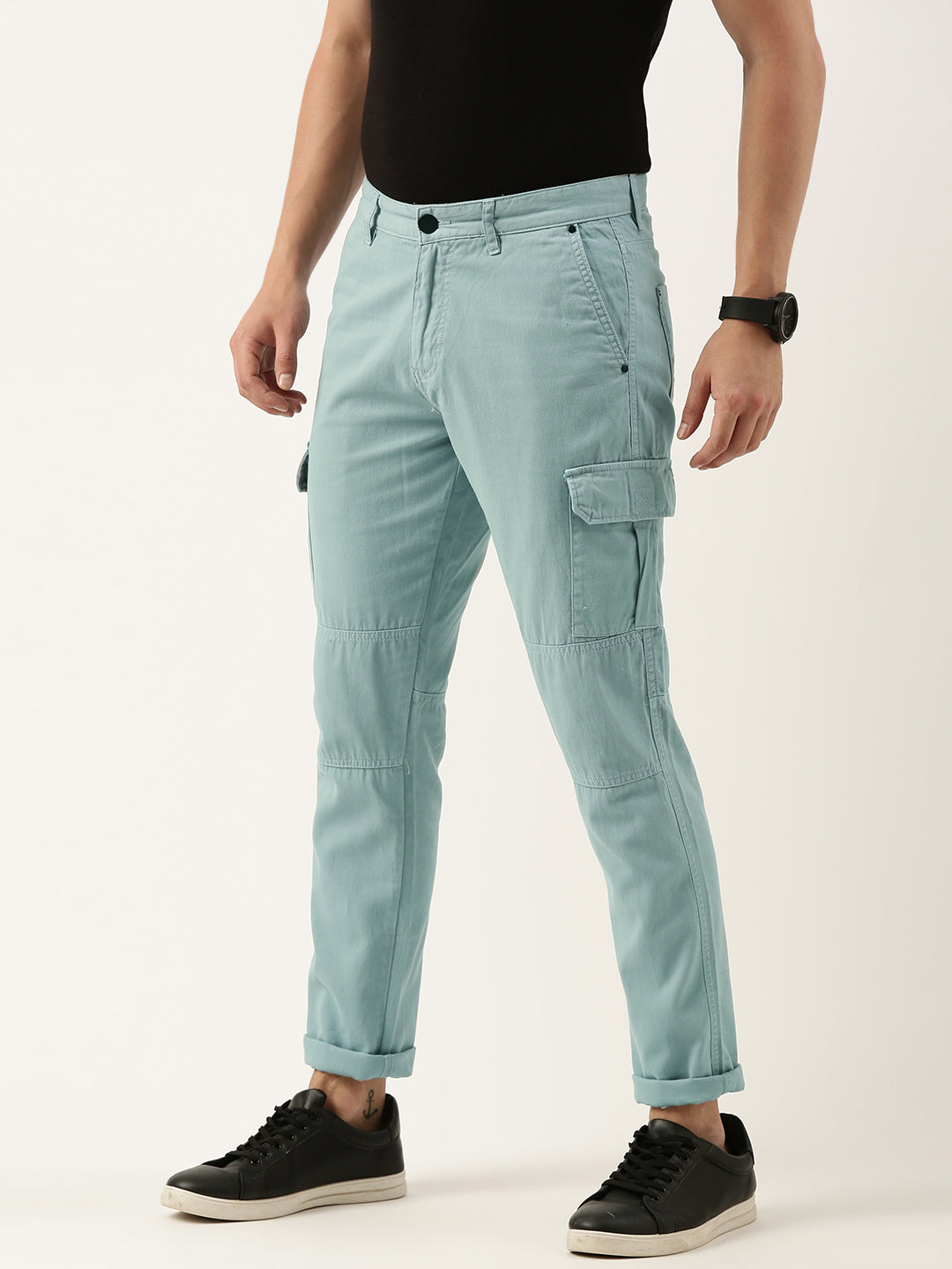 Solid Cargos Trousers