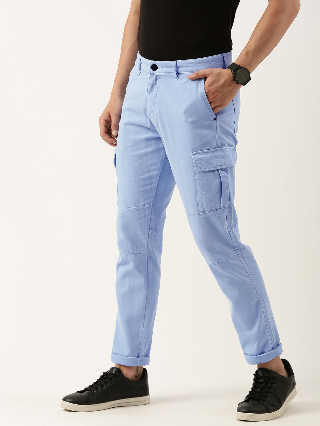 Solid Cargos Trousers
