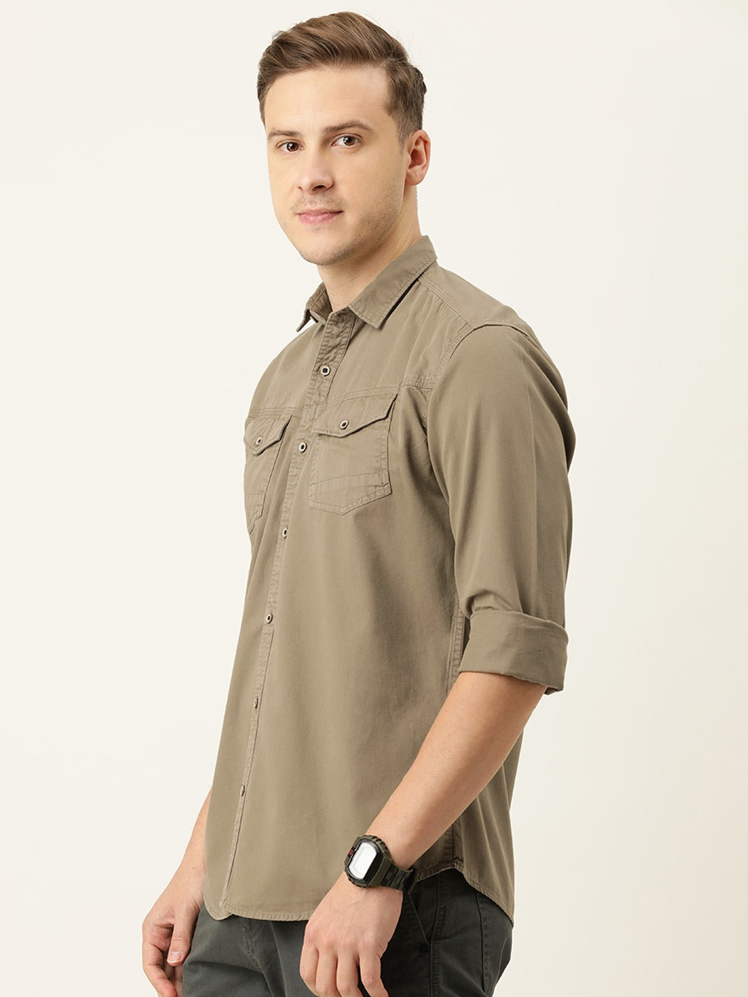 Solid Casual Shirt