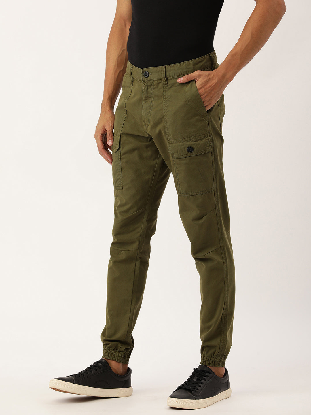 Solid Cotton Joggers