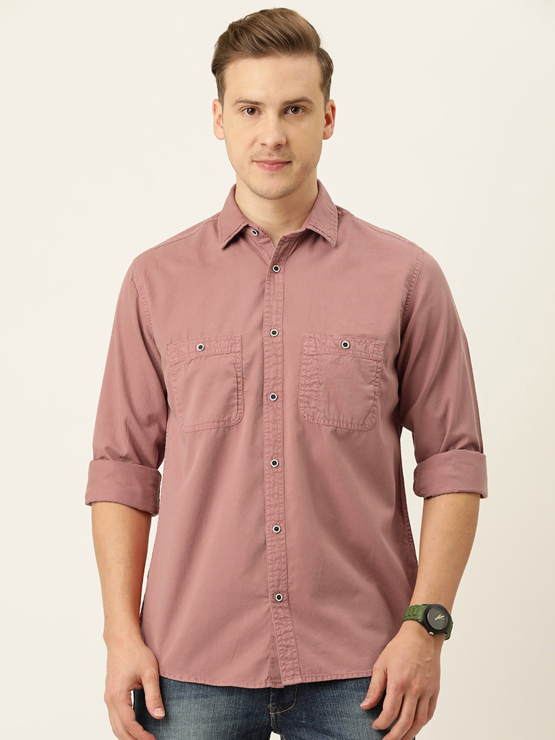 Solid Casual Shirt