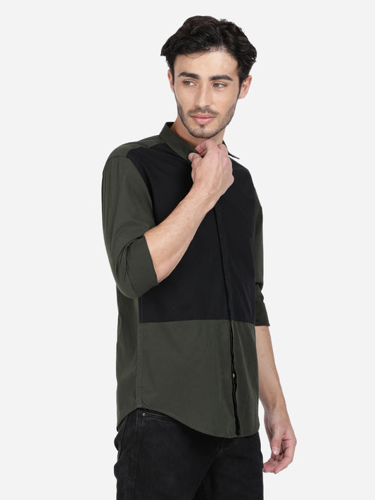 Colorblock Casual Shirt