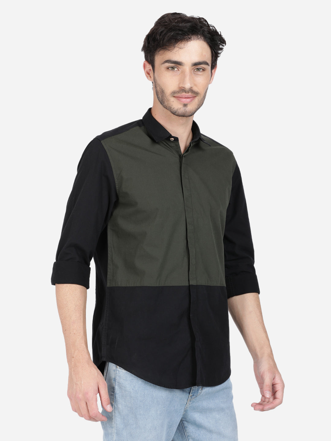 Colorblock Casual Shirt