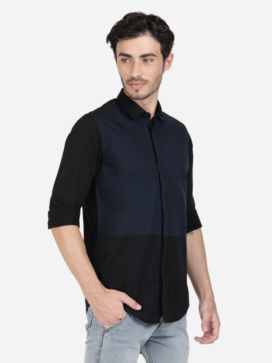 Colorblock Casual Shirt