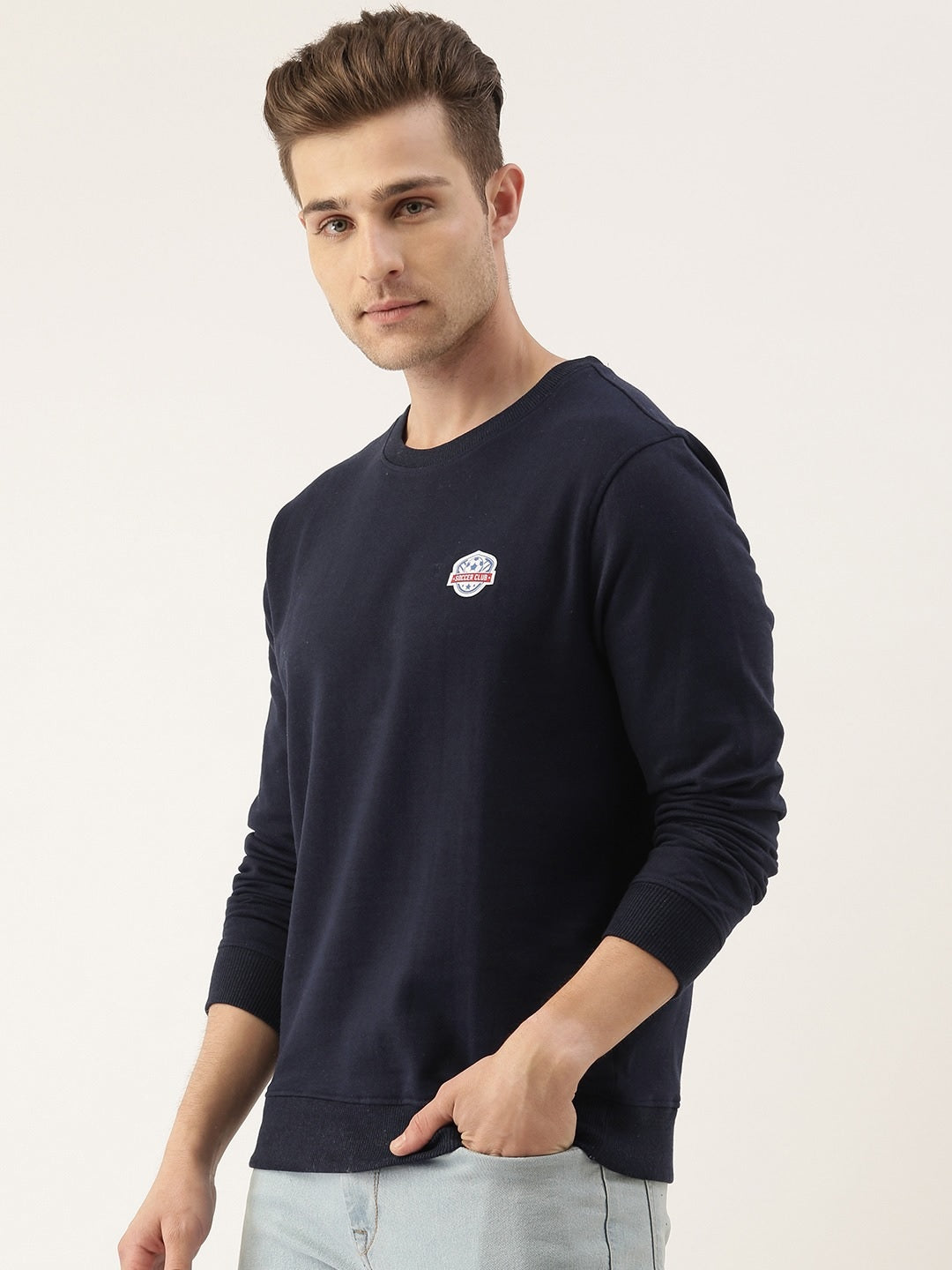 Solid Hooded Sweatshirt